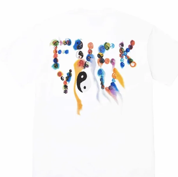 YIN TEE White L Yang XL M Printed YANG Tai Yin S Black and Chi 23FW 0727